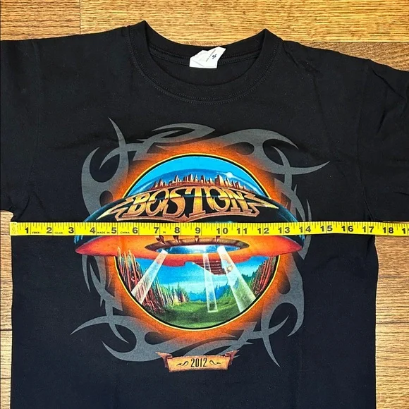 Unisex Black Boston Concert 2012 T-Shirt - Size Small, NWOT - Picture 5 of 8